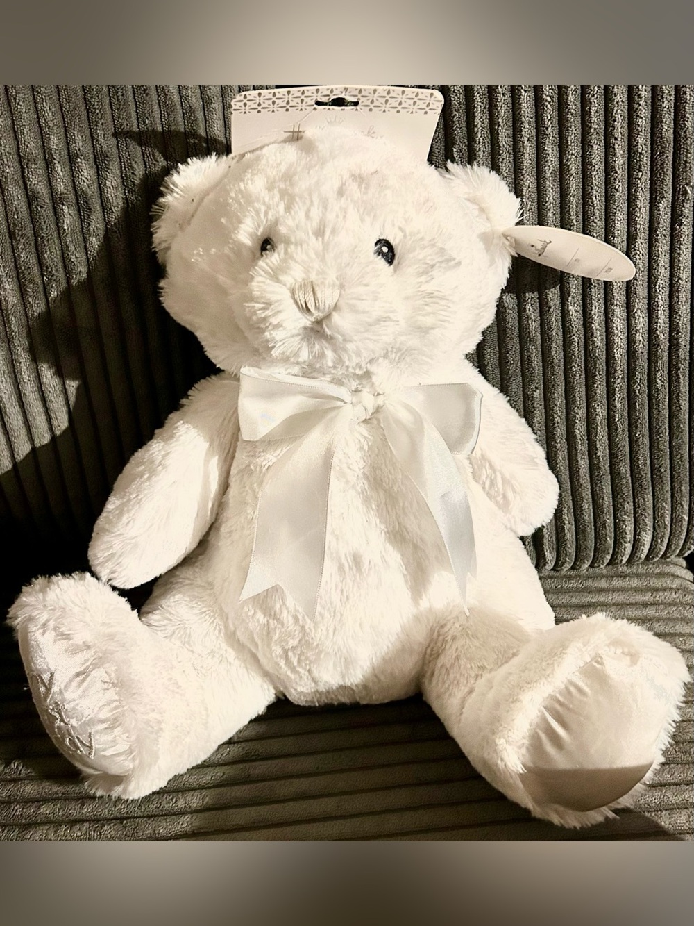 NWT Hallmark “My First Teddy” Plush with Bow